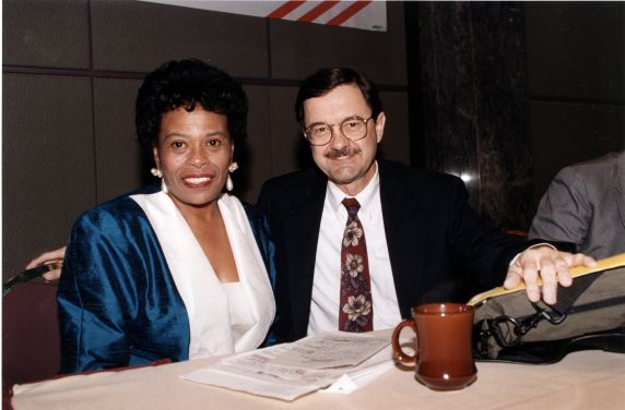 (30197) Ophelia McFadden, Jim Hightower, Public Employee Convention and Lobby Day, 1991 (30197) Ophelia McFadden, Jim Hightower, Public Employee Convention and Lobby Day, 1991
