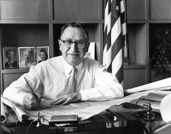 (3038) Portraits, Mayor Albert Cobo, City-County Building, Detroit, 1956 (3038) Portraits, Mayor Albert Cobo, City-County Building, Detroit, 1956