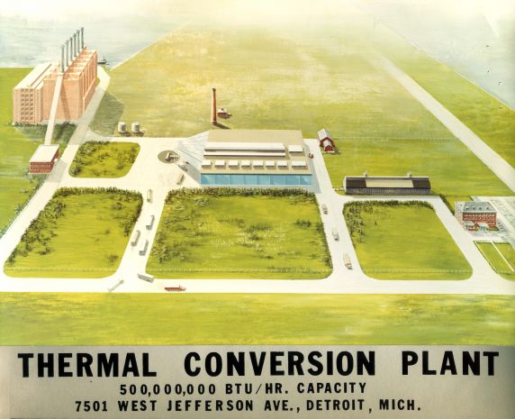(30381) Plans for Proposed Incinerator, Detroit, 1960s (30381) Plans for Proposed Incinerator, Detroit, 1960s