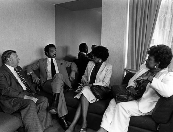 (30400) Richard Cordtz, Jesee Jackson, Ophelia McFadden, Executive Board Meeting, 1983 (30400) Richard Cordtz, Jesee Jackson, Ophelia McFadden, Executive Board Meeting, 1983