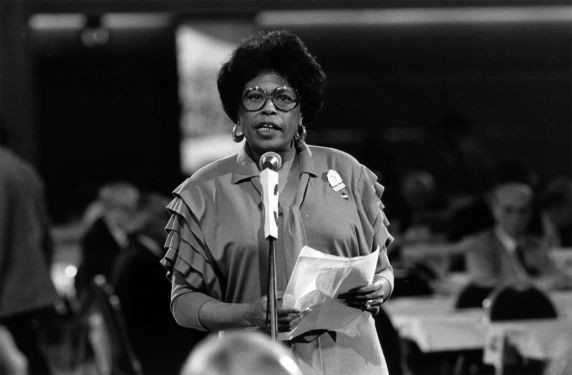 (30402) Ophelia McFadden Speaking, AFL-CIO Convention, California, 1985 (30402) Ophelia McFadden Speaking, AFL-CIO Convention, California, 1985
