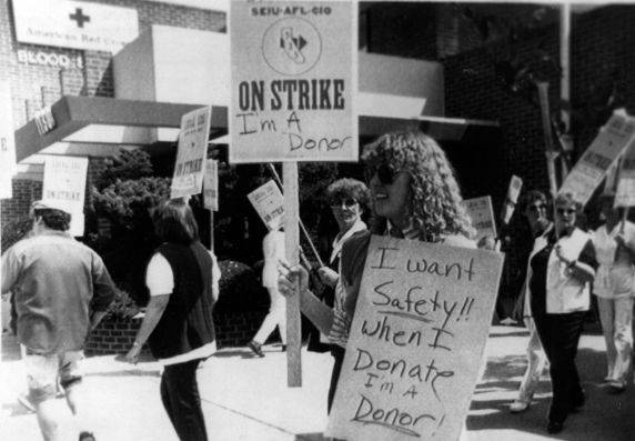 (30405) SEIU Local 535 Nurses Picketing, Nurse Recognition Day, 1983 (30405) SEIU Local 535 Nurses Picketing, Nurse Recognition Day, 1983