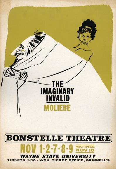 (30529) Bonstelle Theatre, "Imaginary Invalid," 1963 (30529) Bonstelle Theatre, "Imaginary Invalid," 1963