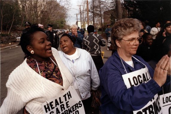 (30542) Local 285 Rally, Nursing Home Blitz, 1992 (30542) Local 285 Rally, Nursing Home Blitz, 1992