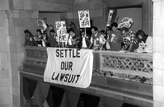 (30554) Local 399, Third LA Trial Sit-In, Los Angeles California, 1993 (30554) Local 399, Third LA Trial Sit-In, Los Angeles California, 1993