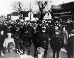 (3996) Crowds, police, Chevrolet Plant no. 9, Flint, Michigan (3996) Crowds, police, Chevrolet Plant no. 9, Flint, Michigan