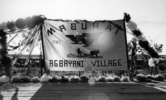 (5862) Sign for the Agbayani Village (5862) Sign for the Agbayani Village