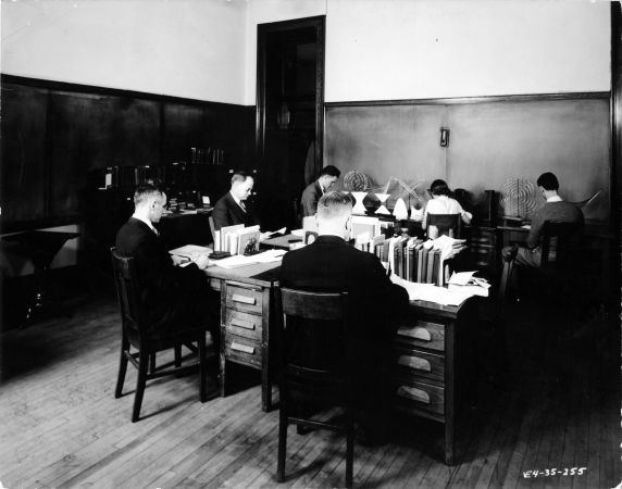 (6690) Classrooms, Interiors, Old Main, 1935 (6690) Classrooms, Interiors, Old Main, 1935