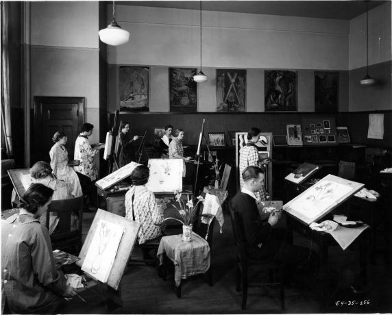 (6700) Classrooms, Interiors, Old Main, 1935 (6700) Classrooms, Interiors, Old Main, 1935