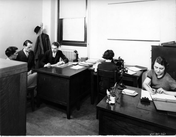 (3706) Office Scene, Circa 1935 (3706) Office Scene, Circa 1935