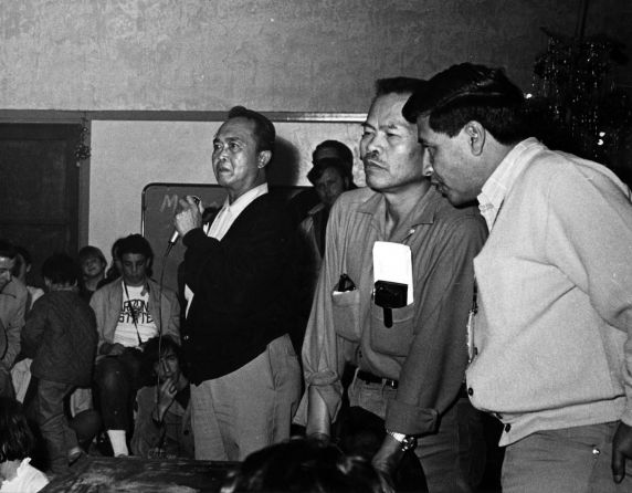 (7448) Pete Velasco, Larry Itliong, and Cesar Chavez, 1968 (7448) Pete Velasco, Larry Itliong, and Cesar Chavez, 1968