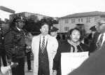 (7481) Anti-Apartheid protest arrest