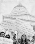 (7505) California wage freeze proposal protested (7505) California wage freeze proposal protested