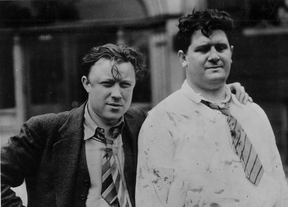 (8745) Walter Reuther, Richard Frankensteen, "Battle of the Overpass", Dearborn, Michigan (8745) Walter Reuther, Richard Frankensteen, "Battle of the Overpass", Dearborn, Michigan