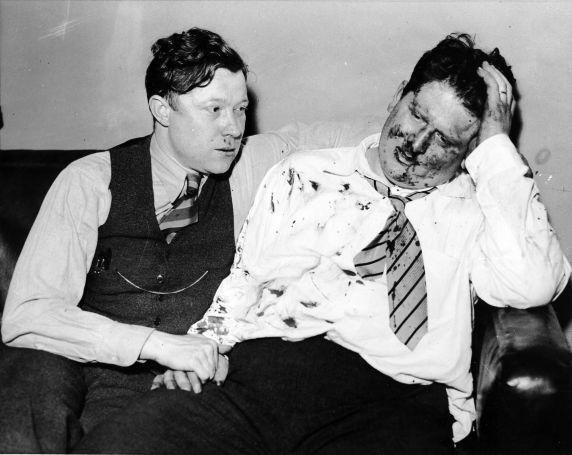 (8763) UAW Organizing, Violence, Reuther, Frankensteen, Dearborn, 1937 (8763) UAW Organizing, Violence, Reuther, Frankensteen, Dearborn, 1937