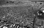 (9157) Aerial View, Goose Lake Rock Festival, Goose Lake, Michigan, 1970 (9157) Aerial View, Goose Lake Rock Festival, Goose Lake, Michigan, 1970