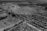 (9159) Aerial View, Goose Lake Rock Festival, Goose Lake, Michigan, 1970 (9159) Aerial View, Goose Lake Rock Festival, Goose Lake, Michigan, 1970