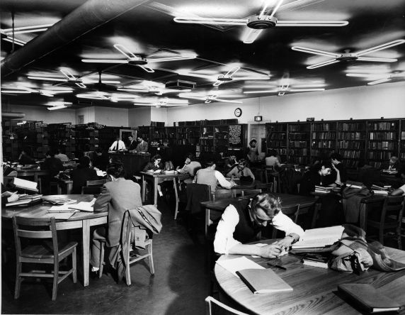 (9472) Buildings, libraries, Old Main, Detroit, Michigan, 1952 (9472) Buildings, libraries, Old Main, Detroit, Michigan, 1952
