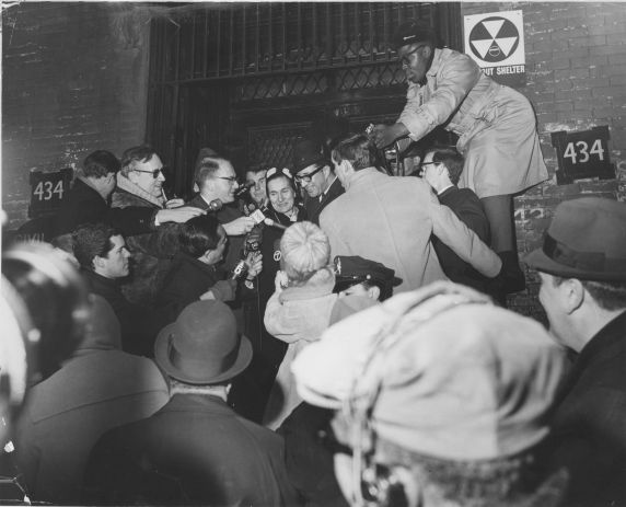 (12131) Albert Shanker being released from jail (12131) Albert Shanker being released from jail