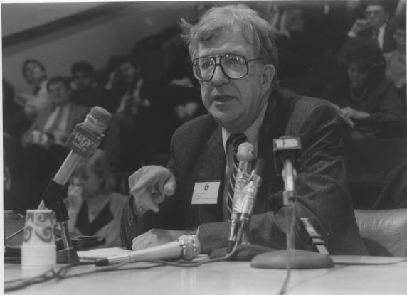 (12153) Albert Shanker in front of the Senate Education Committee (12153) Albert Shanker in front of the Senate Education Committee