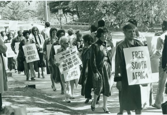 (28331) CLUW; Apartheid protests (28331) CLUW; Apartheid protests
