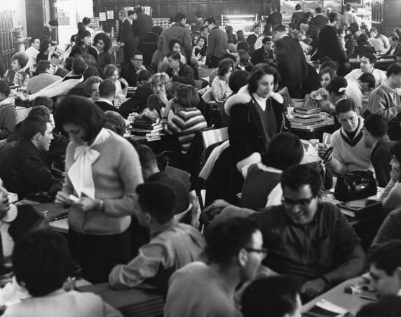 Mackenzie Hall, crowded conditions, Detroit, Michigan Mackenzie Hall, crowded conditions, Detroit, Michigan