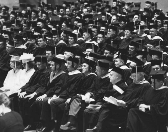 President William Keast, commencement, Detroit, Michigan President William Keast, commencement, Detroit, Michigan