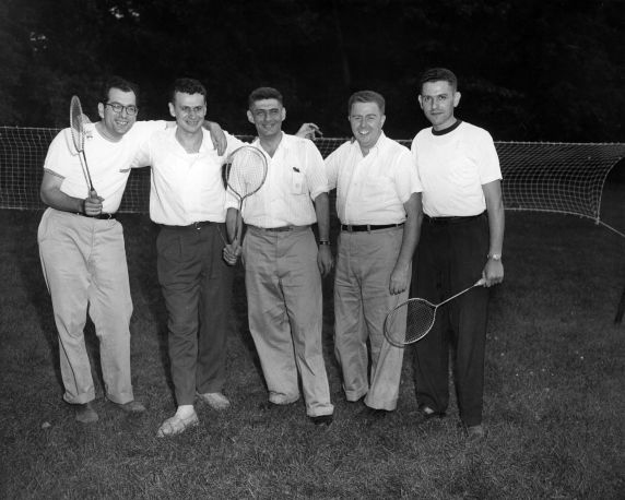 (30472) AFSCME New York leaders play badminton, 1952 (30472) AFSCME New York leaders play badminton, 1952
