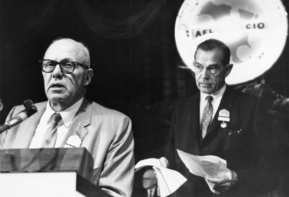 (7469) Arnold Zander and George Meany (7469) Arnold Zander and George Meany