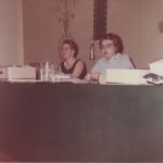 (2396) Isabelle French, Pat Brown, Membership Meeting, 1961 National Convention (2396) Isabelle French, Pat Brown, Membership Meeting, 1961 National Convention