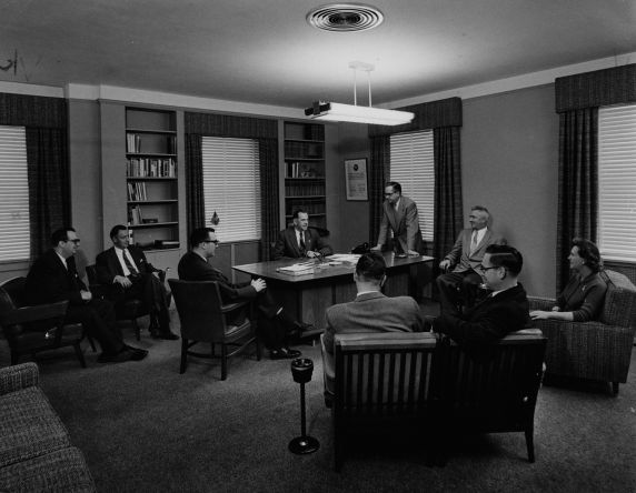 (9972) Staff meet with President Zander (9972) Staff meet with President Zander